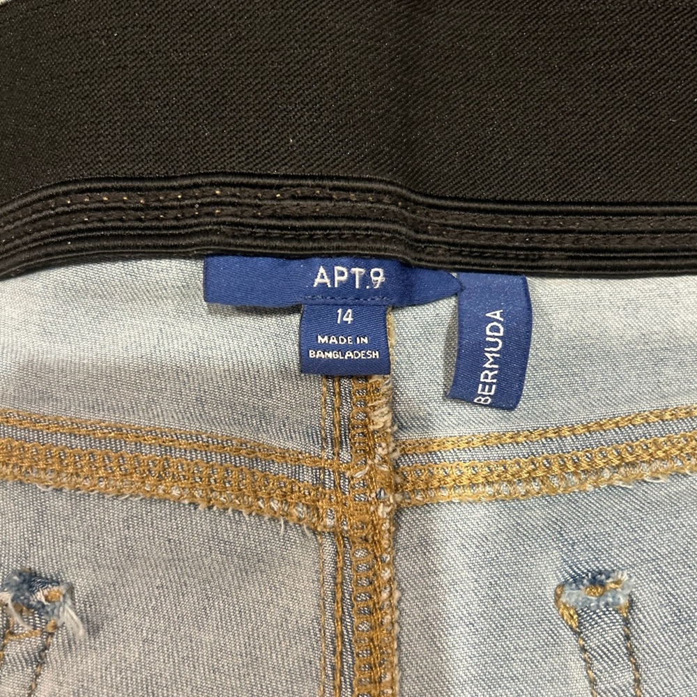 Apt. 9 Mid Rise Bermuda Shorts - Light Blue - Picture 6 of 6